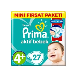 Prima Aktif Bebek Bebek Bezi No: 4+ (27 Adet)