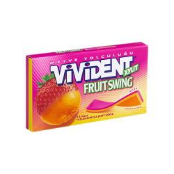 Vivident Cüzdan Çilek ve Mandalina Sakız (26 g)