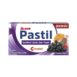 Ülker Kara Mürver Aserola Çinko Propolis Pastil (8'li)