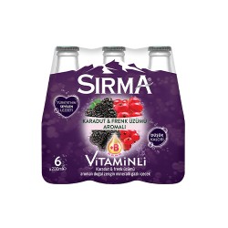 Sırma Karadut ve Frenk Üzümü Aromalı Soda (6 x 200 ml) ❌❌❌